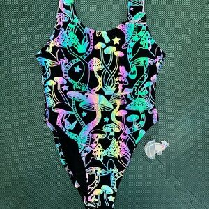 Shroom Beach Holographic Bodysuit